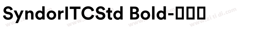 SyndorITCStd Bold字体转换